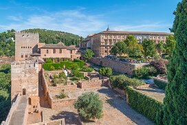 Entrance Nasrid Palaces, Alhambra, Granada Entrance Nasrid Palaces Alhambra, Granada, Andalusia, Spain