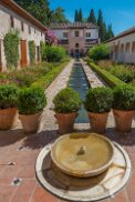 Patio of the irrigation ditch of Generalife, Alhambra Patio of the irrigation ditch of Generalife, Alhambra, Granada, Andalusia, Spain