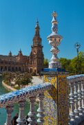 Bridge and Tower Spain Square, Plaza de Espana, Sevilla Bridge and Tower Spain Square, Plaza de Espana, Sevilla, Andalusia, Spain